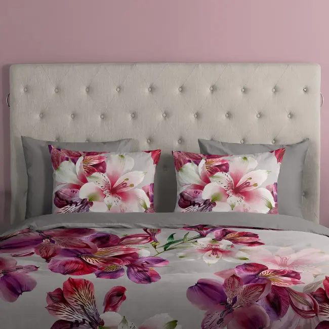 Katoen dekbedovertrek Inca - bloemen