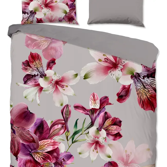 Katoen dekbedovertrek Inca - bloemen