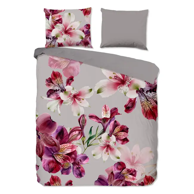 Katoen dekbedovertrek Inca - bloemen