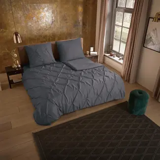 Pure Microvezel dekbedovertrek elegance - antraciet