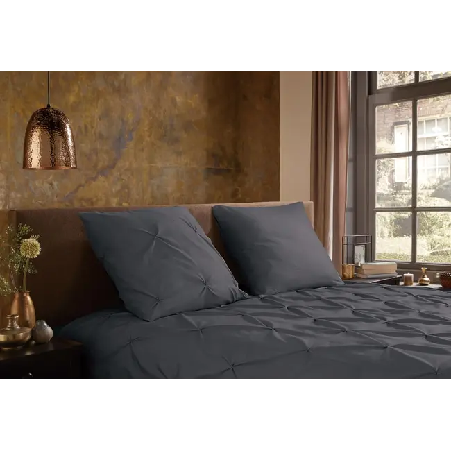 Microvezel dekbedovertrek elegance - antraciet