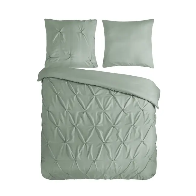 Microvezel dekbedovertrek elegance - zachtgroen