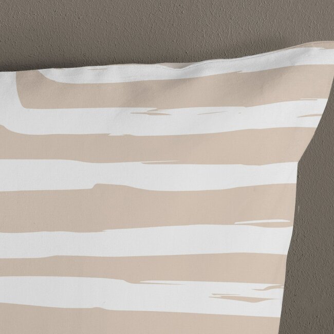 Katoen dekbedovertrek Madelaine - zand