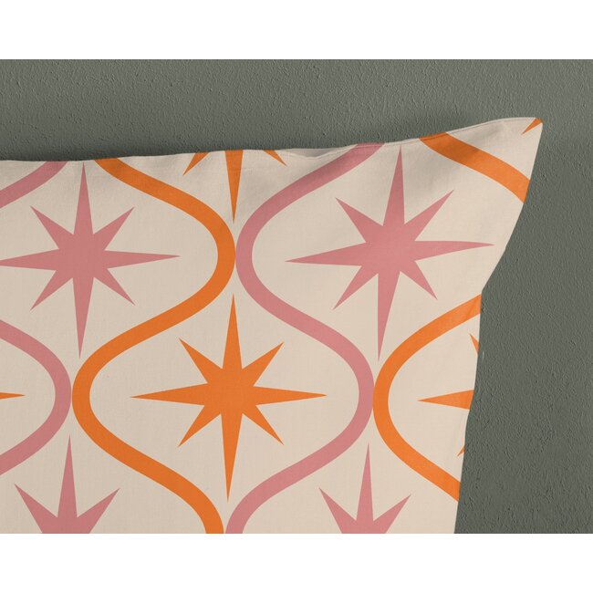 Katoen dekbedovertrek Eleanor - retro