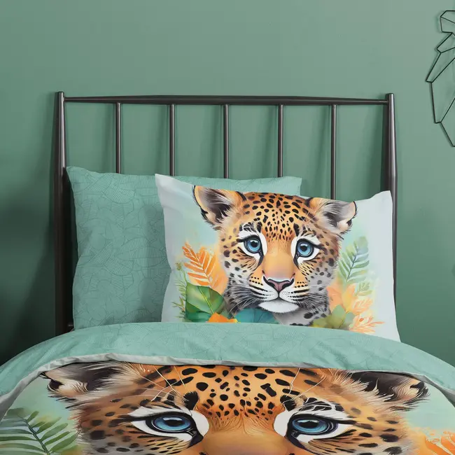 Kinderdekbedovertrek Lodewijk - katoen - eenpersoons - 140x220 + 60x70 cm