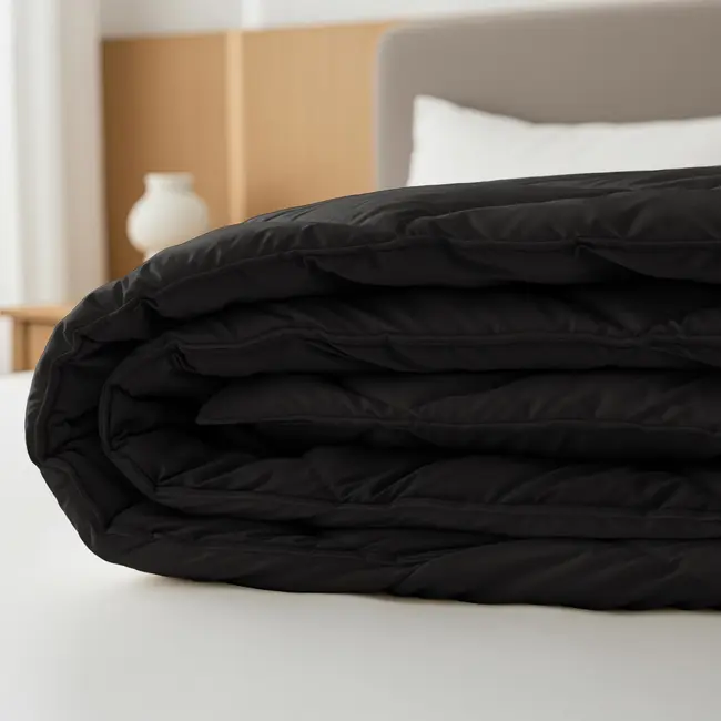 Lazy dekbed zonder overtrek incl. kussensloop Diamond  - zwart