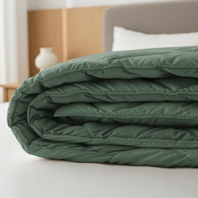 Lazy dekbed zonder overtrek incl. kussensloop Diamond  - groen