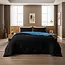 Lazy dekbed zonder overtrek incl. kussensloop Diamond  - zwart/blauw