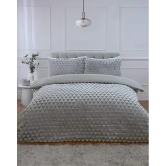 So Soft Teddy fleece dekbedovertrek met cashmere - Diamond - grijs