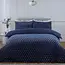 Teddy fleece dekbedovertrek met cashmere - Diamond - navy