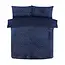 Teddy fleece dekbedovertrek met cashmere - Diamond - navy
