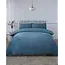 Teddy fleece dekbedovertrek met cashmere - Chevron - petrol
