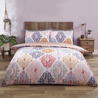 Finest Homeware Polykatoen dekbedovertrek Zara blush