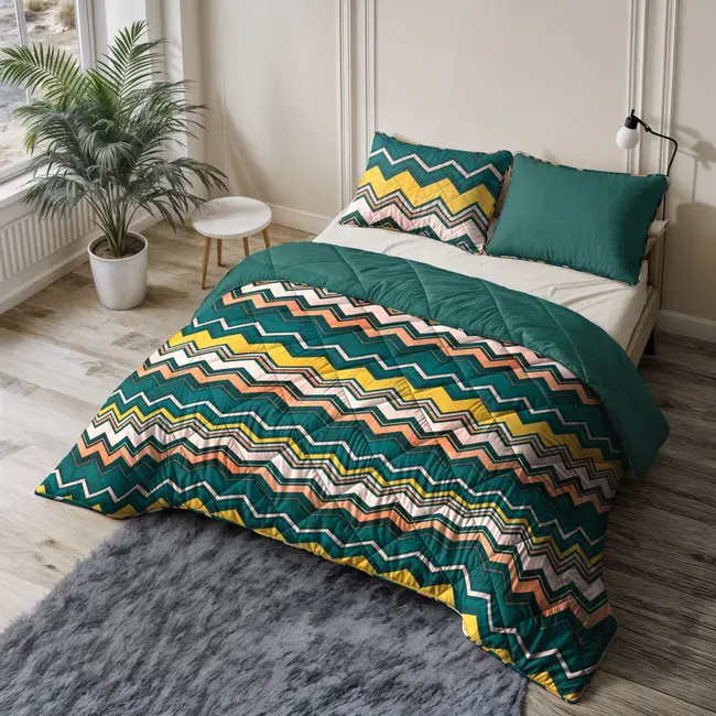 Lazy dekbed zonder overtrek Scala incl. kussensloop - Donkergroen