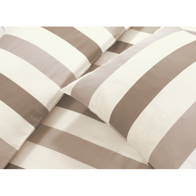 Katoensatijn dekbedovertrek Scott beige