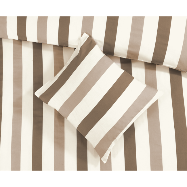 Katoensatijn dekbedovertrek Scott beige