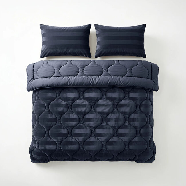 Lazy dekbed zonder overtrek Hotel Velvet - exclusief kussensloop - Navy