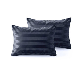 Sleeptime Lazy kussensloop Hotel Velvet - Navy - 2 stuks 60x70 cm