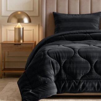 Sleeptime Lazy dekbed zonder overtrek Hotel Velvet - exclusief kussensloop - Antraciet