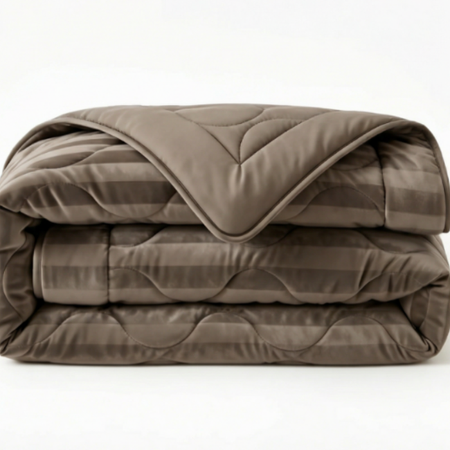 Lazy dekbed zonder overtrek Hotel Velvet - exclusief kussensloop - Taupe