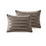 Sleeptime Lazy kussensloop Hotel Velvet - Taupe - 2 stuks 60x70 cm
