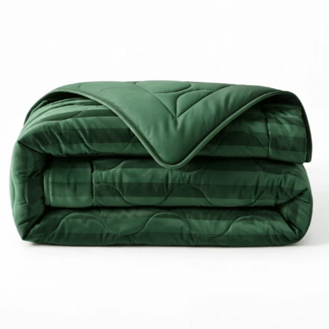 Lazy dekbed zonder overtrek Hotel Velvet - exclusief kussensloop - Donkergroen