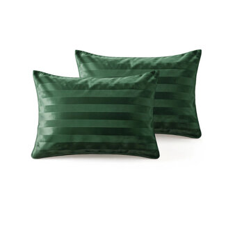 Sleeptime Lazy kussensloop Hotel Velvet - Donkergroen - 2 stuks 60x70 cm