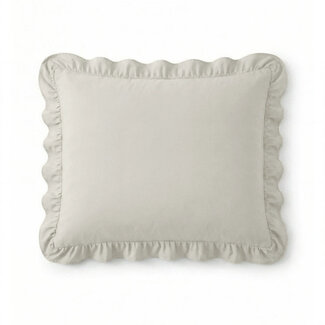 Sleeptime Lazy kussensloop Ruffles - Creme - 2 stuks 60x70 cm