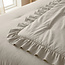 Lazy dekbed zonder overtrek Ruffles - exclusief kussensloop - Beige/Grijs