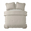 Lazy dekbed zonder overtrek Ruffles - exclusief kussensloop - Beige/Grijs