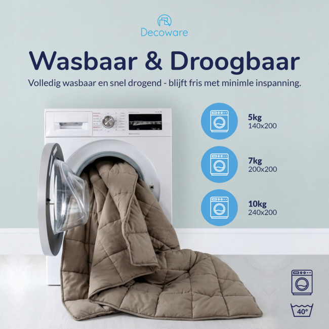 Lazy dekbed zonder overtrek Ruffles - exclusief kussensloop - Antraciet