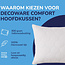 Comfort hoofdkussen 80x80 cm (800 gram)