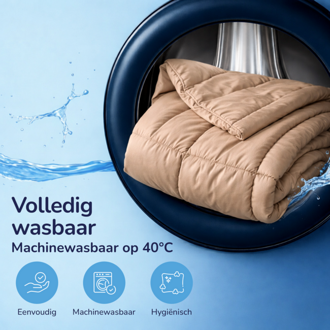 Dekbed zonder overtrek Decoware - inclusief kussensloop - Taupe