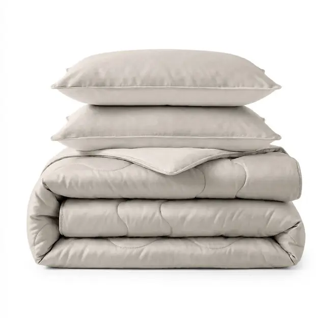 Verkoelend zomerdekbed zonder overtrek Blue Cell - inclusief kussensloop - Taupe