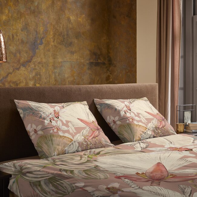 Microvezel dekbedovertrek Ramani - roze