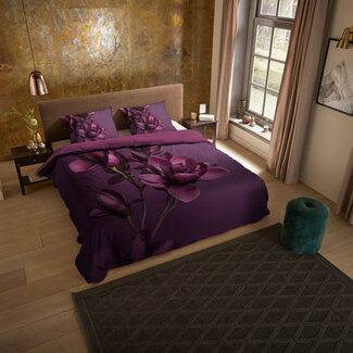 Pure Microvezel dekbedovertrek Penelope - paars