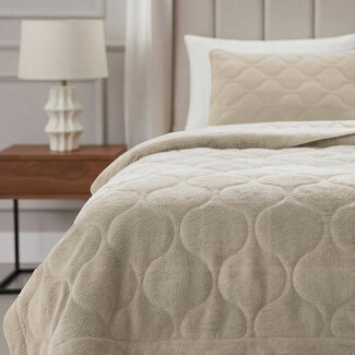 Sleeptime Lazy dekbed zonder overtrek Teddy - inclusief kussensloop - beige