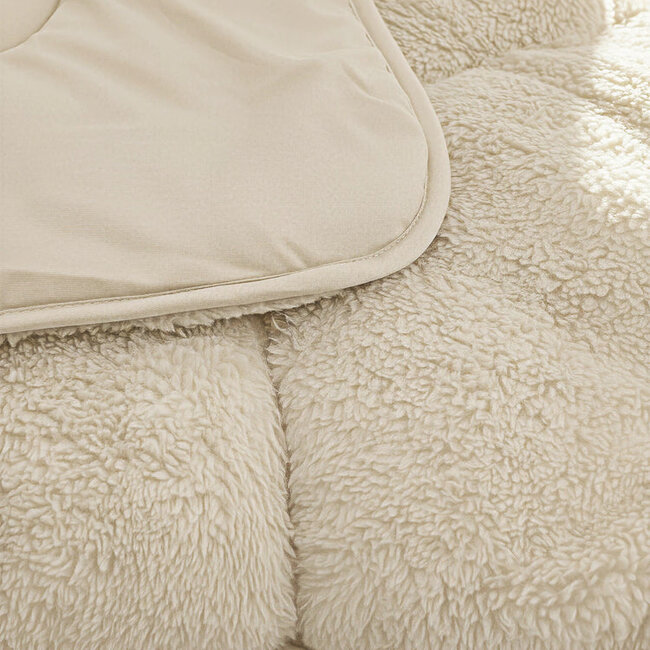 Lazy dekbed zonder overtrek Teddy - inclusief kussensloop - beige