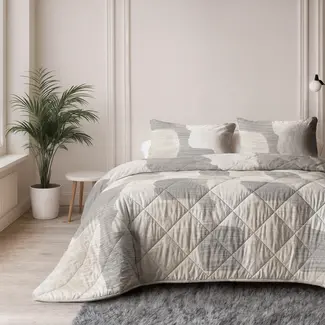 Sleeptime Lazy dekbed zonder overtrek Checkered - exclusief kussensloop