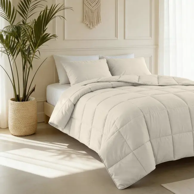 Lazy dekbed zonder overtrek Beige - exclusief kussensloop