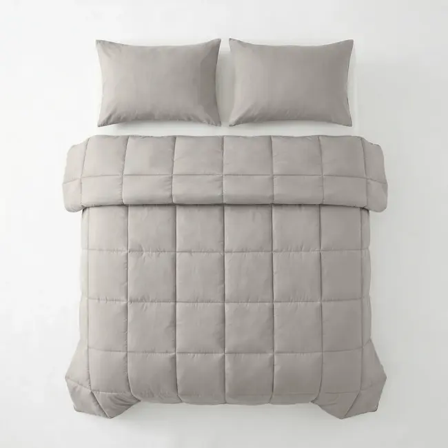 Lazy dekbed zonder overtrek Taupe - exclusief kussensloop