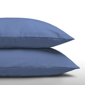 Dreamhouse Kussensloop katoen - blauw - 2 stuks 60x70 cm