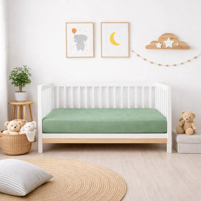 Baby jersey hoeslaken 60x120 cm - groen