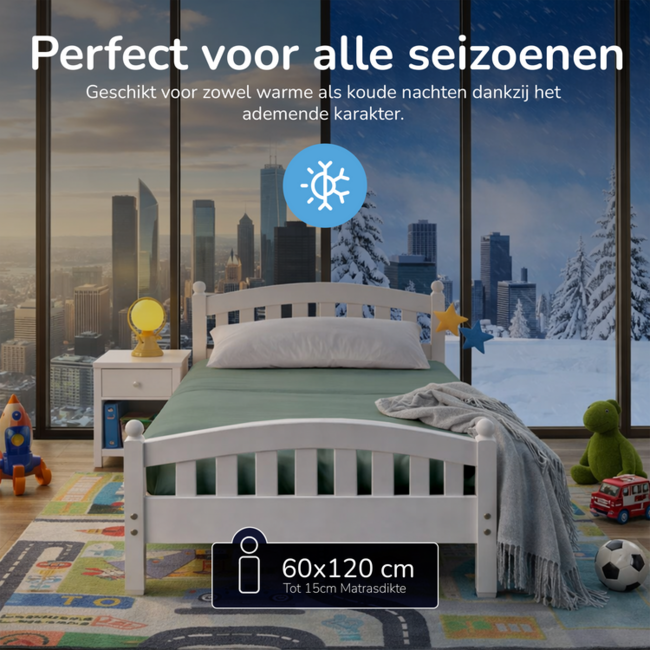 Baby jersey hoeslaken 60x120 cm - groen