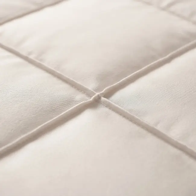 Microvezel dekbedovertrek Check Pintuck - beige