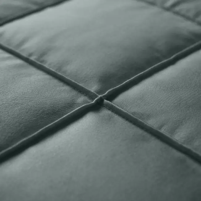 Microvezel dekbedovertrek Check Pintuck - groen