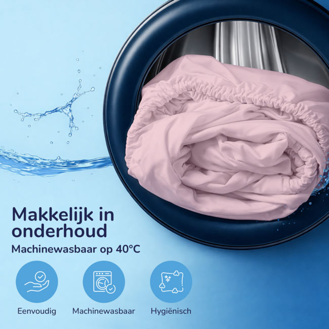 Baby katoenen hoeslaken 60x120 cm - roze