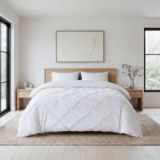 Primaviera Deluxe Lazy dekbed zonder overtrek Pintuck - wit - exclusief kussensloop