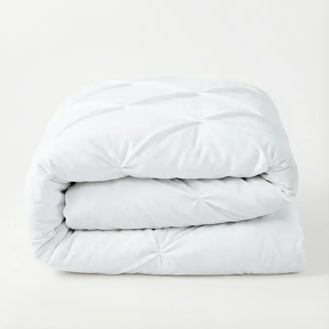 Lazy dekbed zonder overtrek Pintuck - wit - exclusief kussensloop