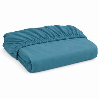 .Decoware® Peuter katoen hoeslaken 70x150 cm - blauw